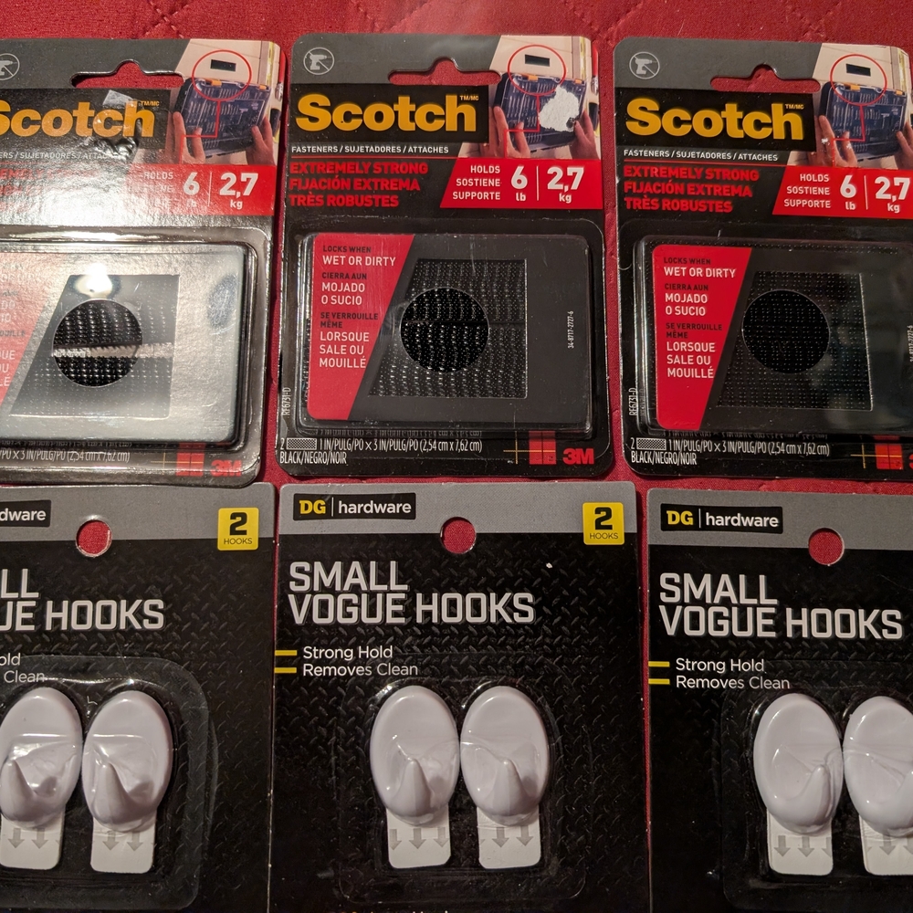 Scotch Fasteners and DG Vogue Hooks Set
